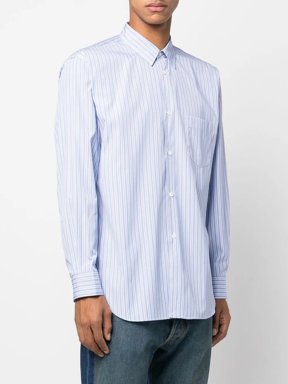 Comme Des Garçons Shirt all-over stripe-print Shirt - Farfetch