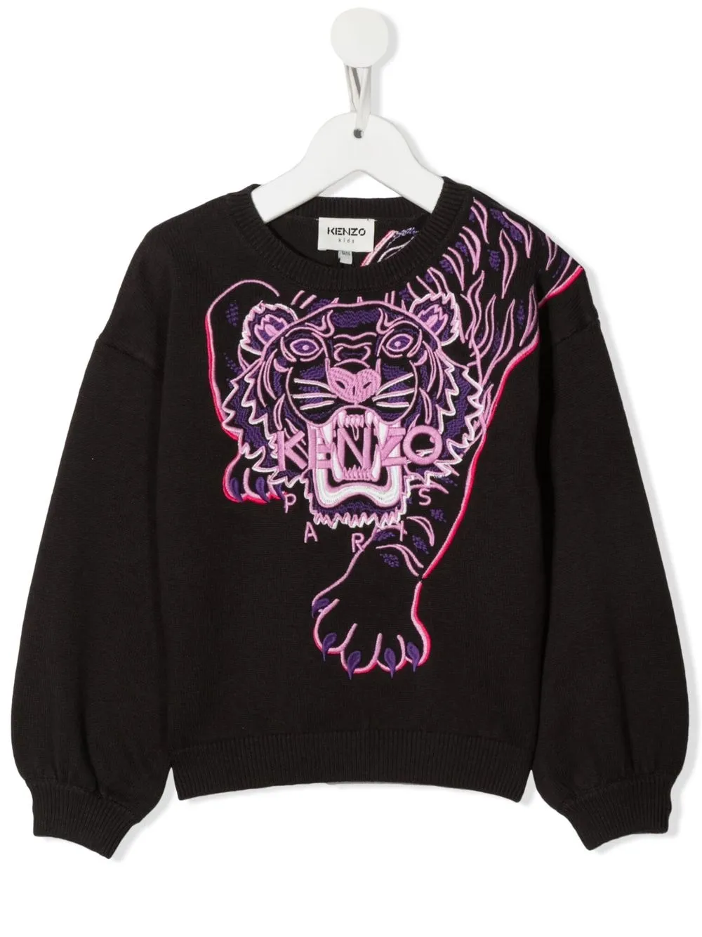 

Kenzo Kids suéter con logo bordado - Negro