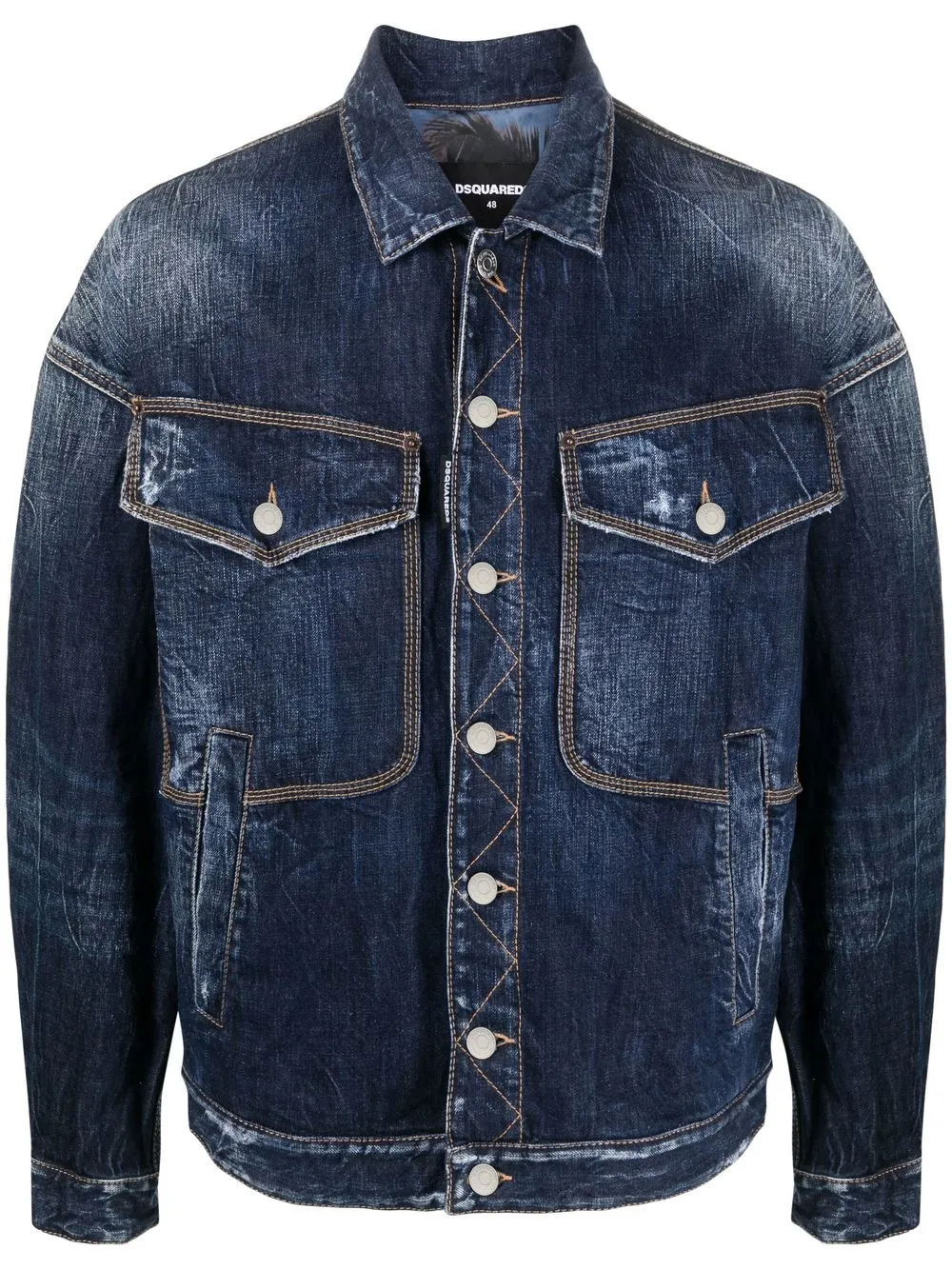 

Dsquared2 stonewashed denim jacket - Blue