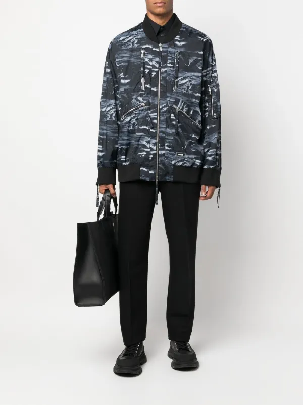 DSQUARED2 ディースクエアード グラフィック ボンバージャケット