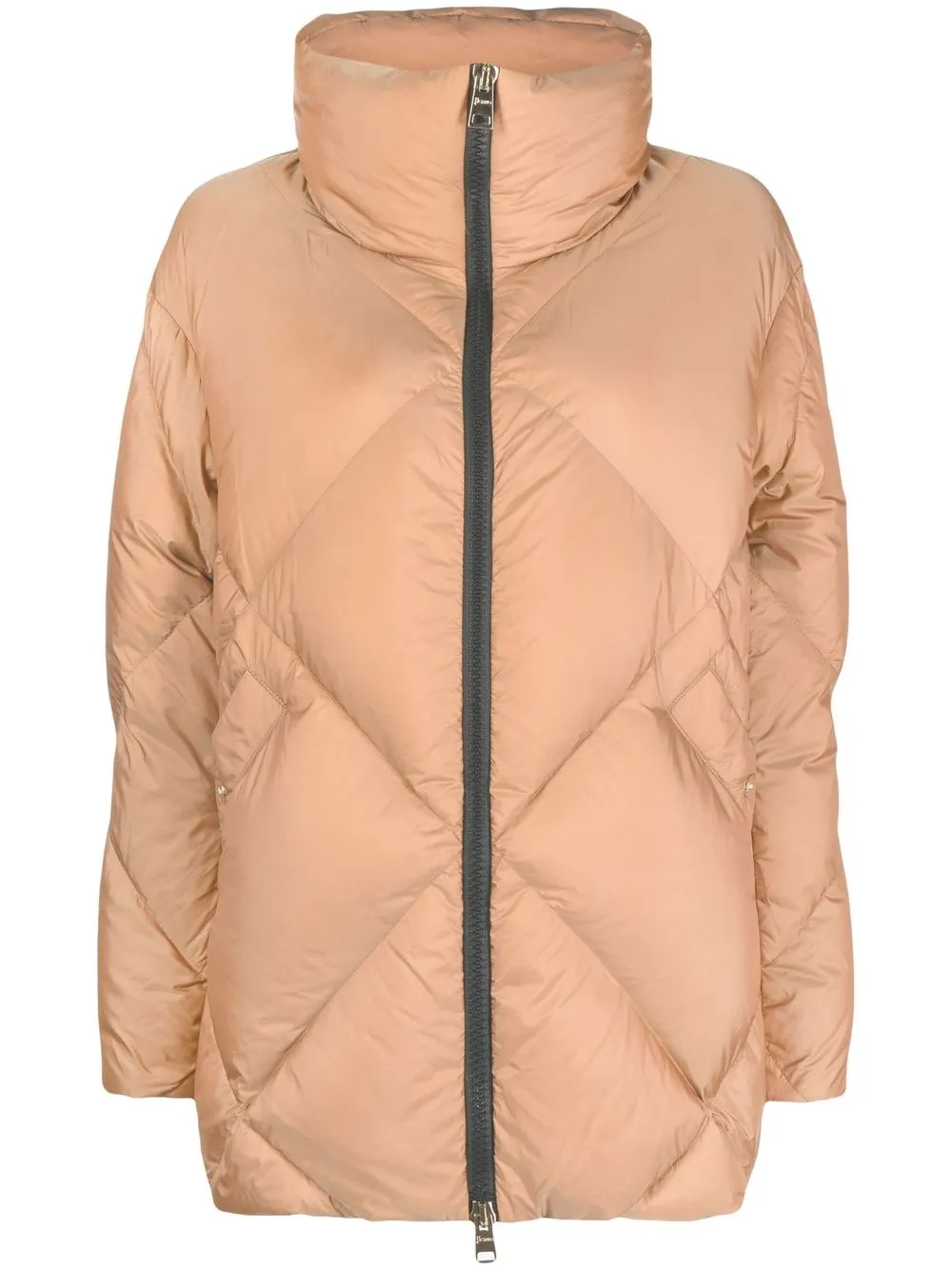 

Herno diamond-quilted puffer jacket - Brown