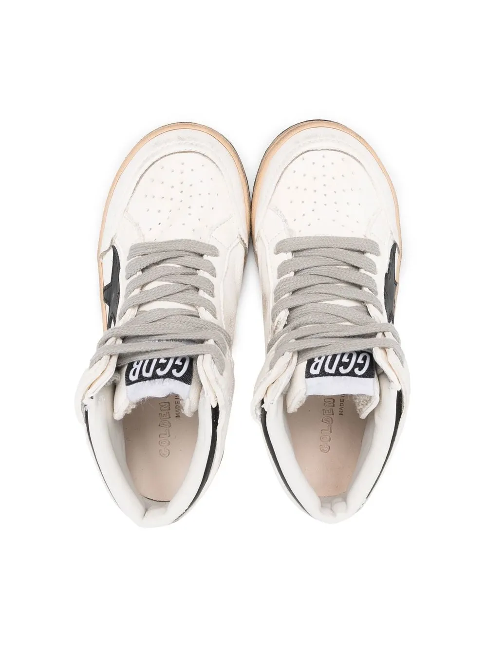  Golden Goose Kids Sneakers Mit Stern Patches   Weiß 