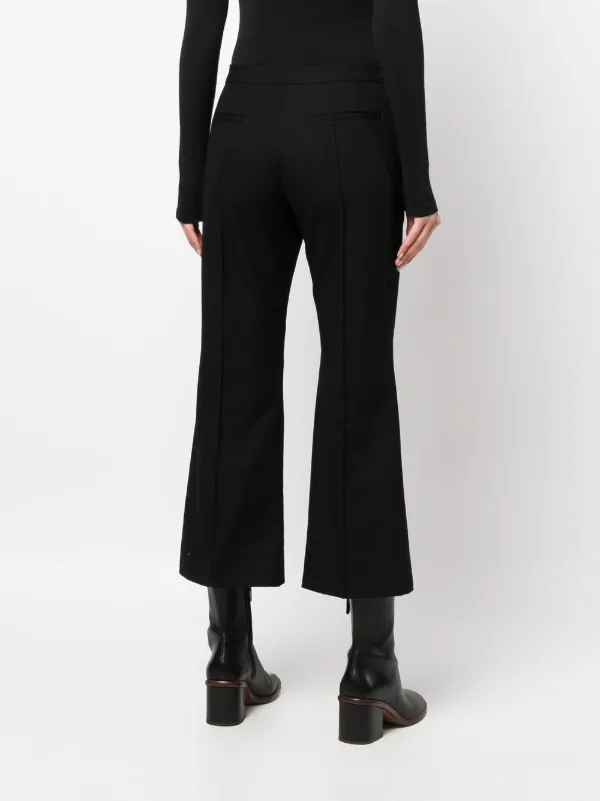 【Jil Sander】 Croppedコットンストレートパンツ Jil Sander high-waisted Cropped Trousers | Black | FARFETCH