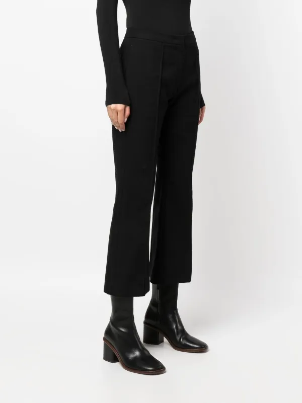【Jil Sander】 Croppedコットンストレートパンツ Jil Sander high-waisted Cropped Trousers | Black | FARFETCH