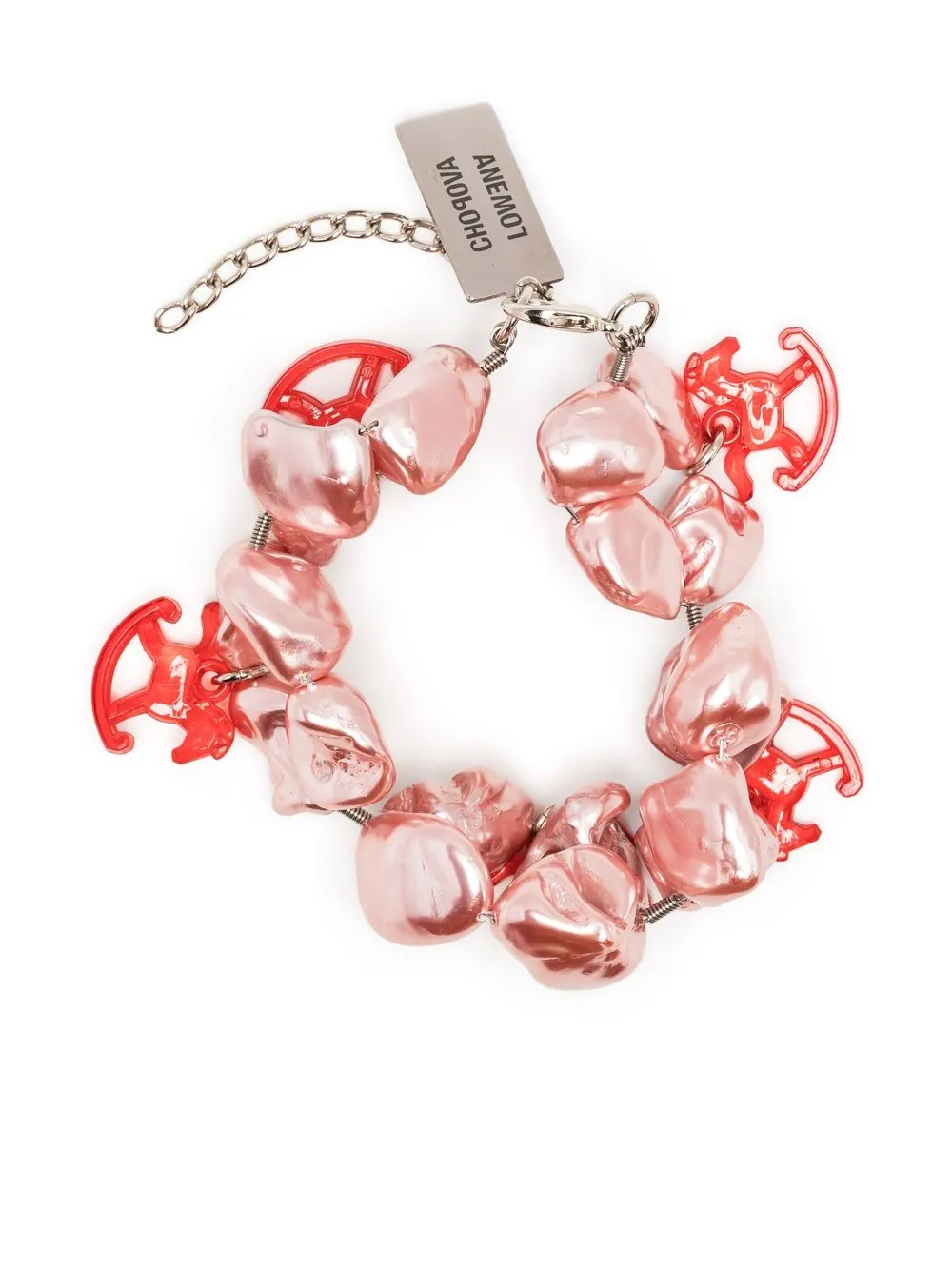 

Chopova Lowena shell-embellished charm bracelet - Pink