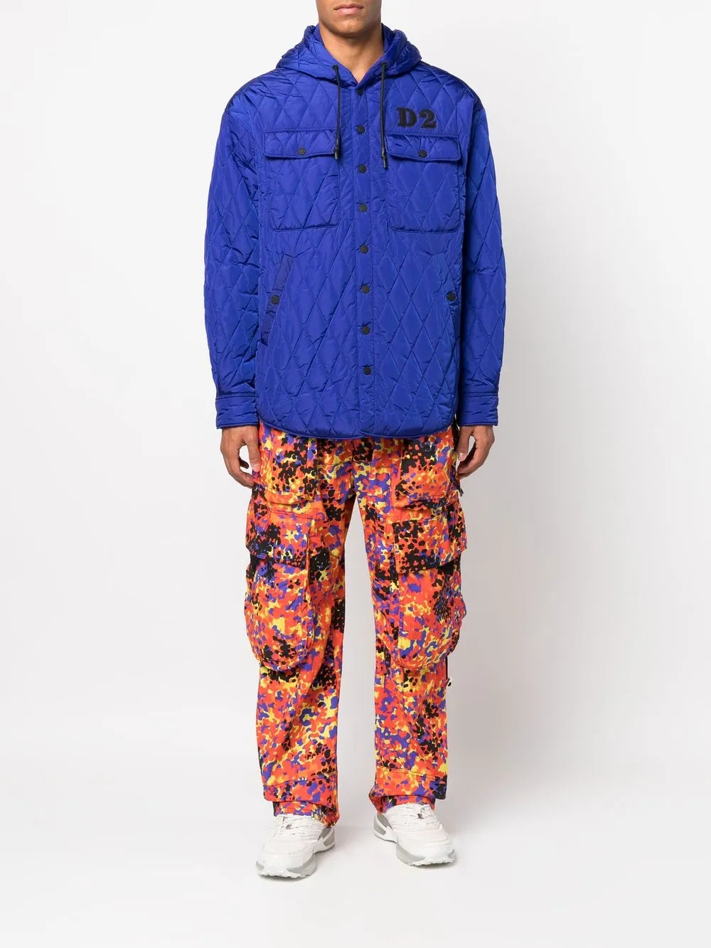 Dsquared2 Jack met geborduurd logo - Blauw