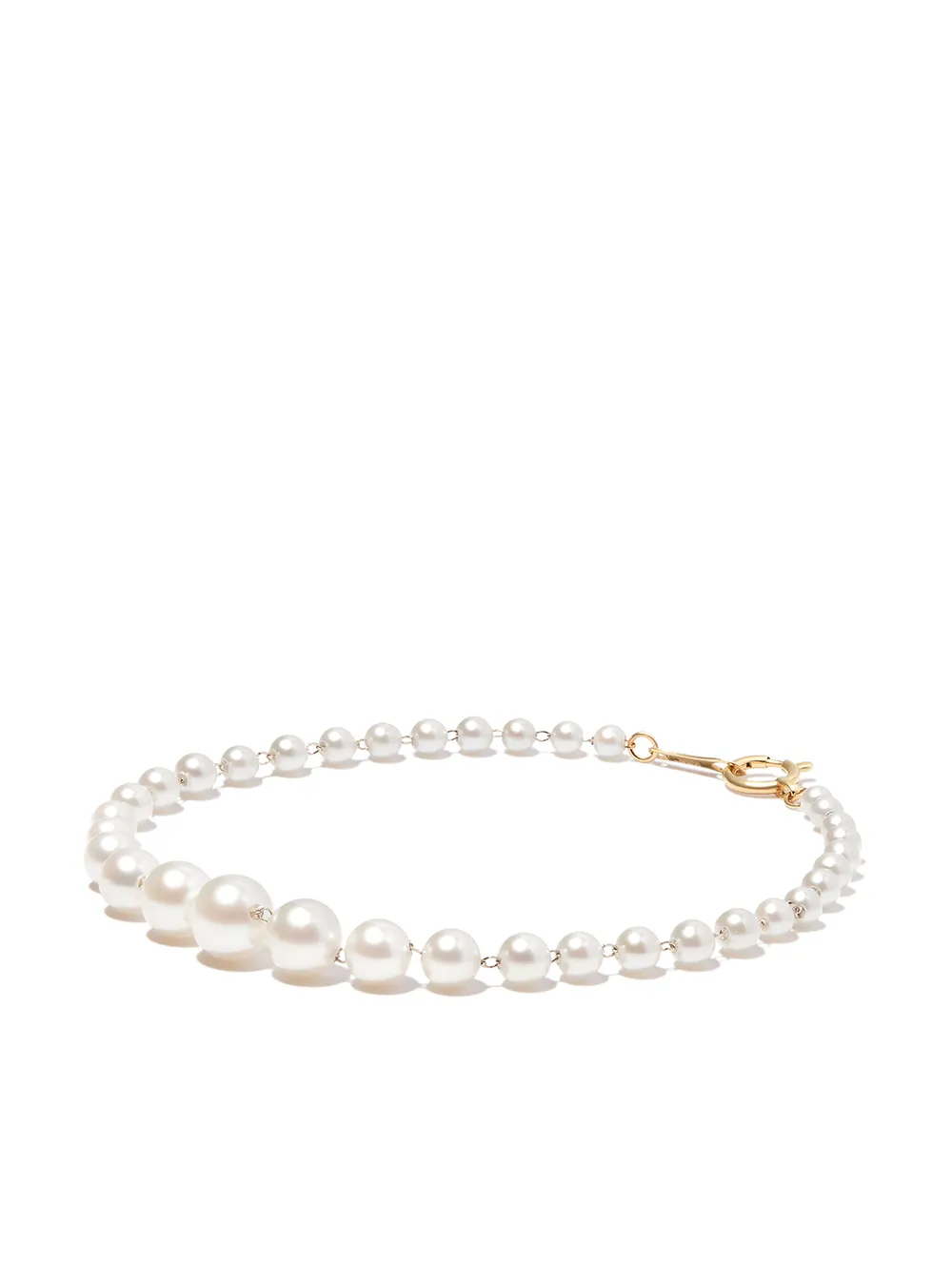 

Mizuki 14kt yellow gold pearl necklace