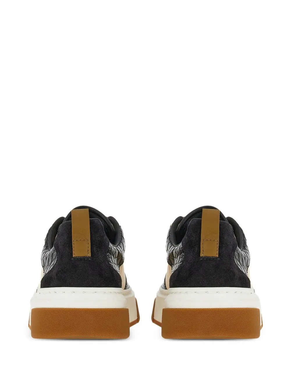 Ferragamo Multicolor Gancini Sneaker In Black