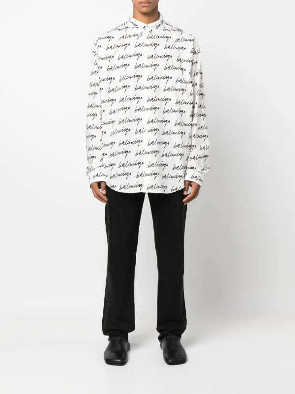 Balenciaga バレンシアガ ロゴ シャツ FARFETCH | BALENCIAGA シャツ 