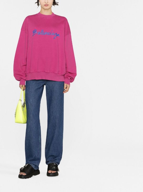 Balenciaga バレンシアガ ロゴ スウェットシャツ - FARFETCH