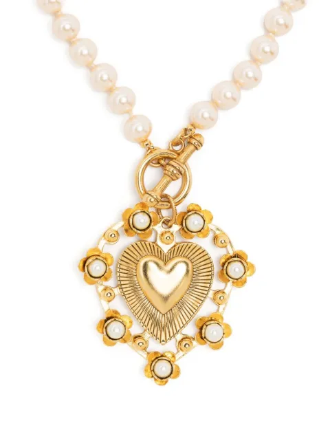 Brinker & Eliza Adele heart medallion necklace