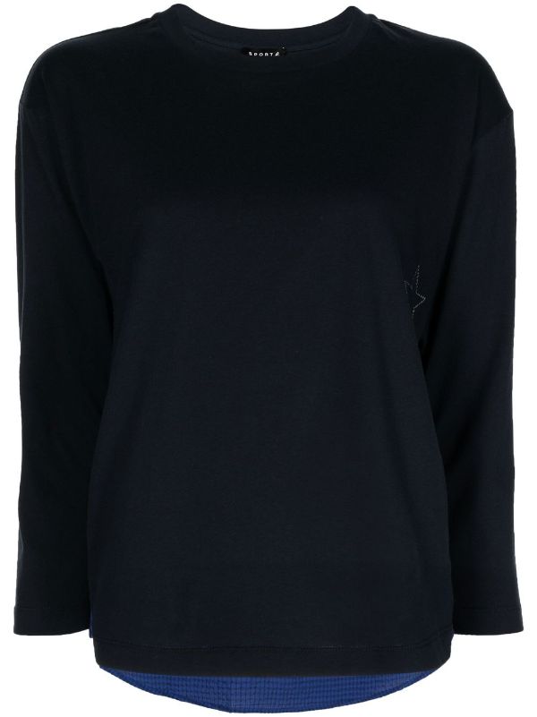 SPORTY CONTRAST T-SHIRT - Black