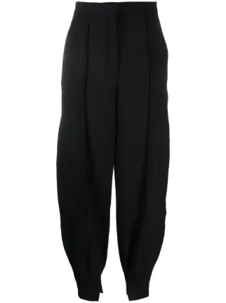 【LOEWE】ハイウエストウールパンツ LOEWE ハイウエスト パンツ | ブラック | FARFETCH JP