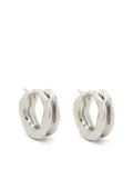 Vann Jewelry asymmetric rounded hoop earrings - Silver