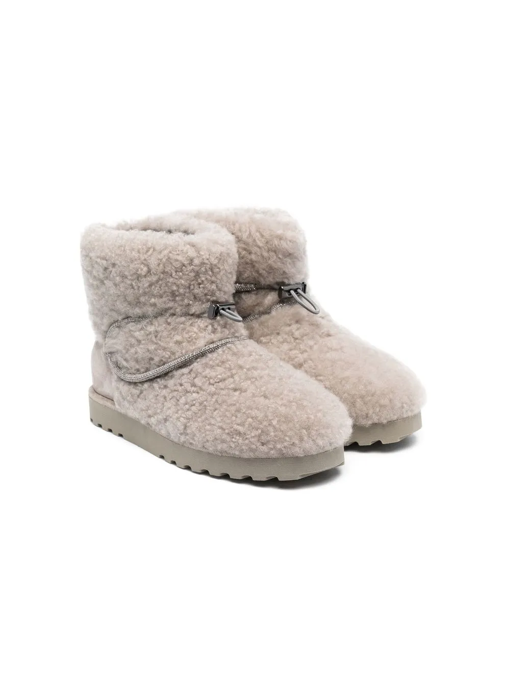 

Brunello Cucinelli Kids botines texturizados - Neutro