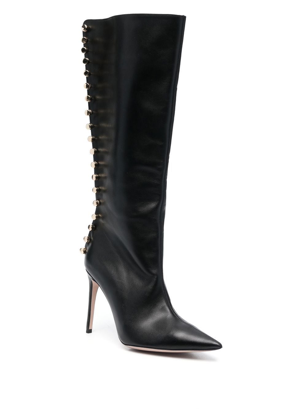 Shop Hardot Stud-embellished 105mm Boots In Black