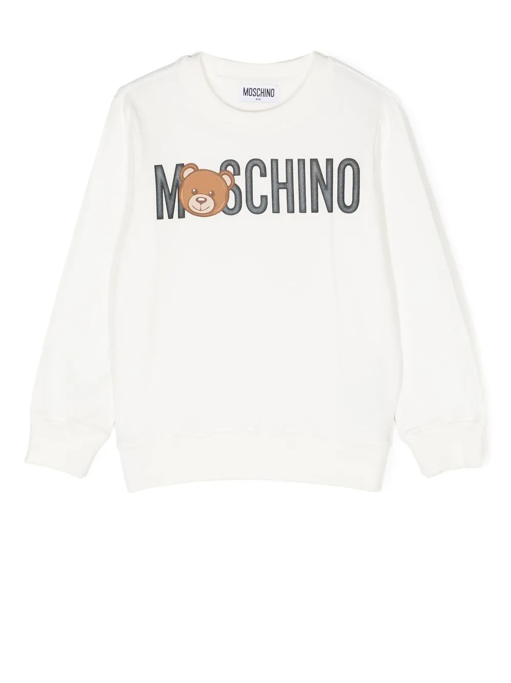 

Moschino Kids logo-print crew-neck sweatshirt - White