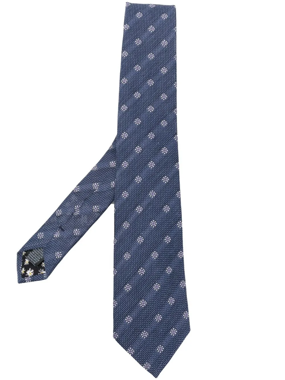 

Paul Smith corbata con bordado geométrico - Azul