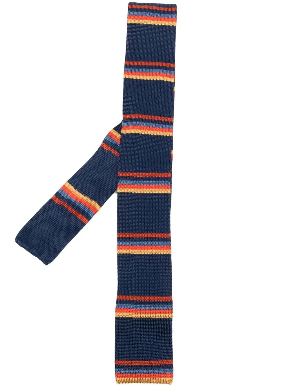

Paul Smith striped square-tip tie - Blue