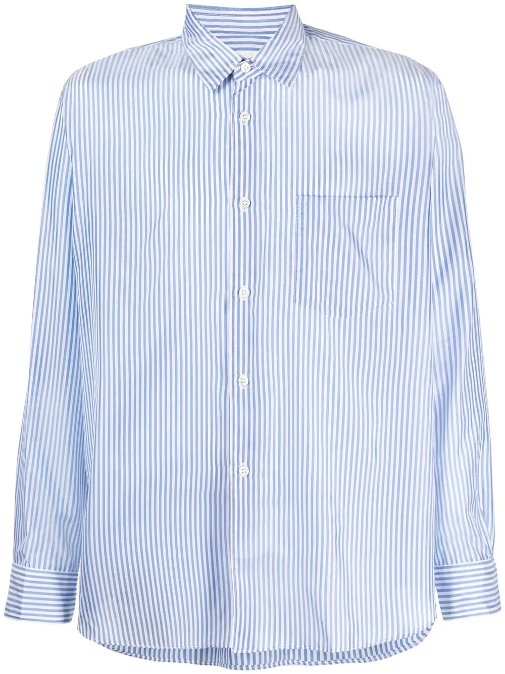 

Comme Des Garçons Shirt camisa ajustada con botones - Azul