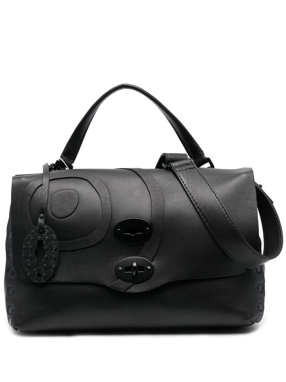 Image 1 of Zanellato foldover top leather satchel