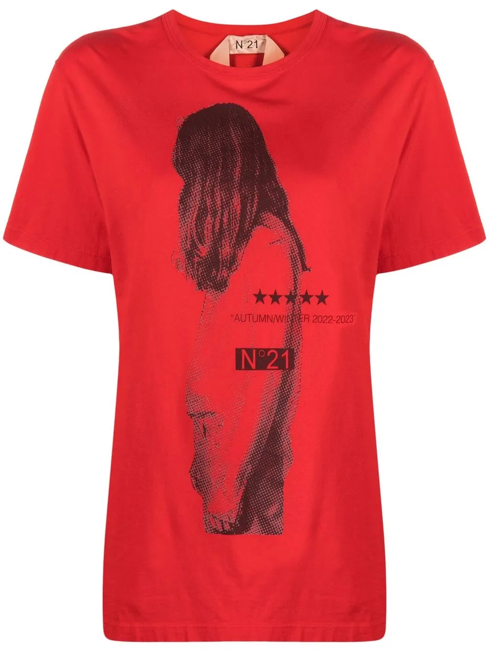 

Nº21 playera con estampado gráfico - Rojo