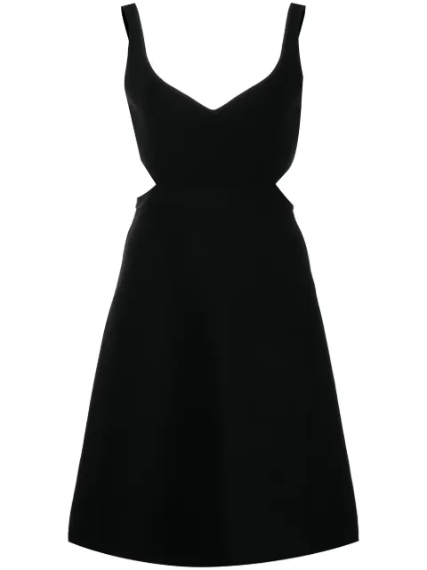 cut-out flared mini dress