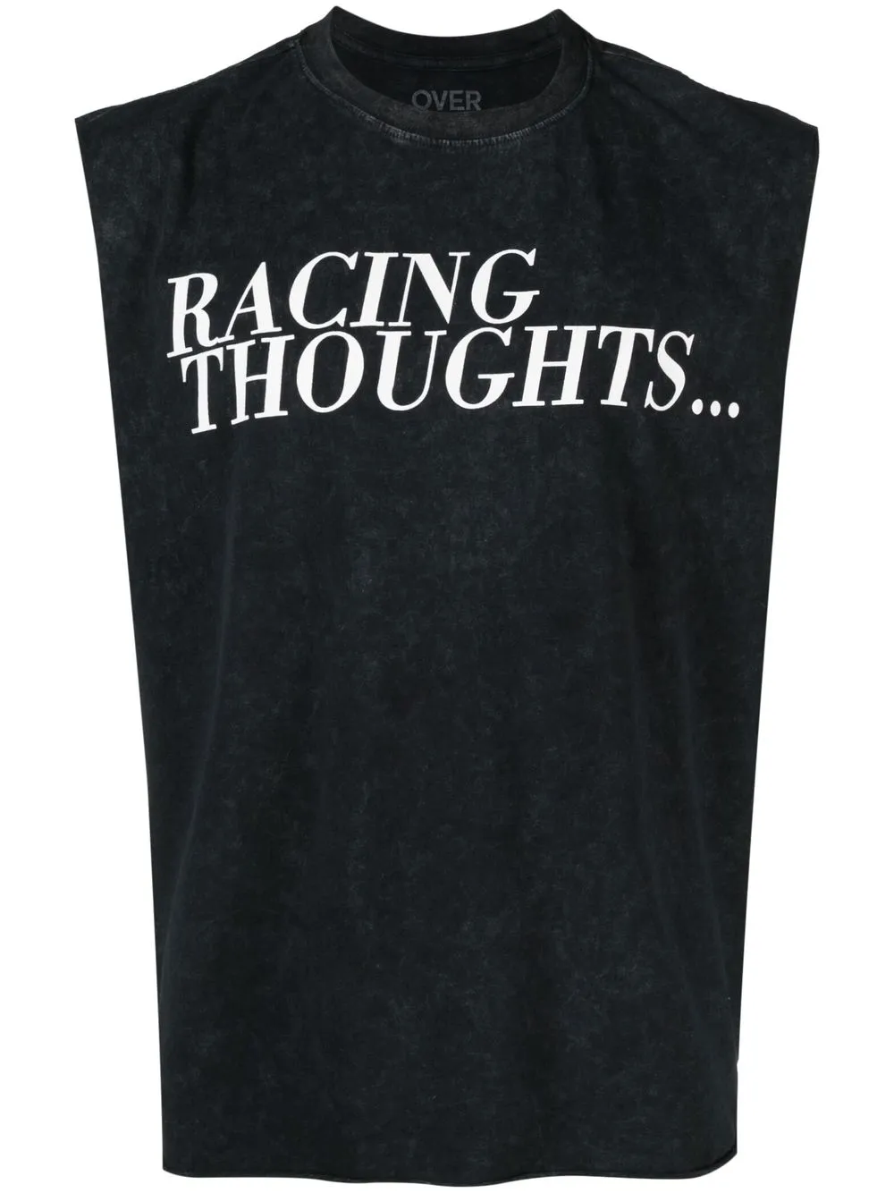 

OVER OVER Over Over Racing Thoughts tank top - Black