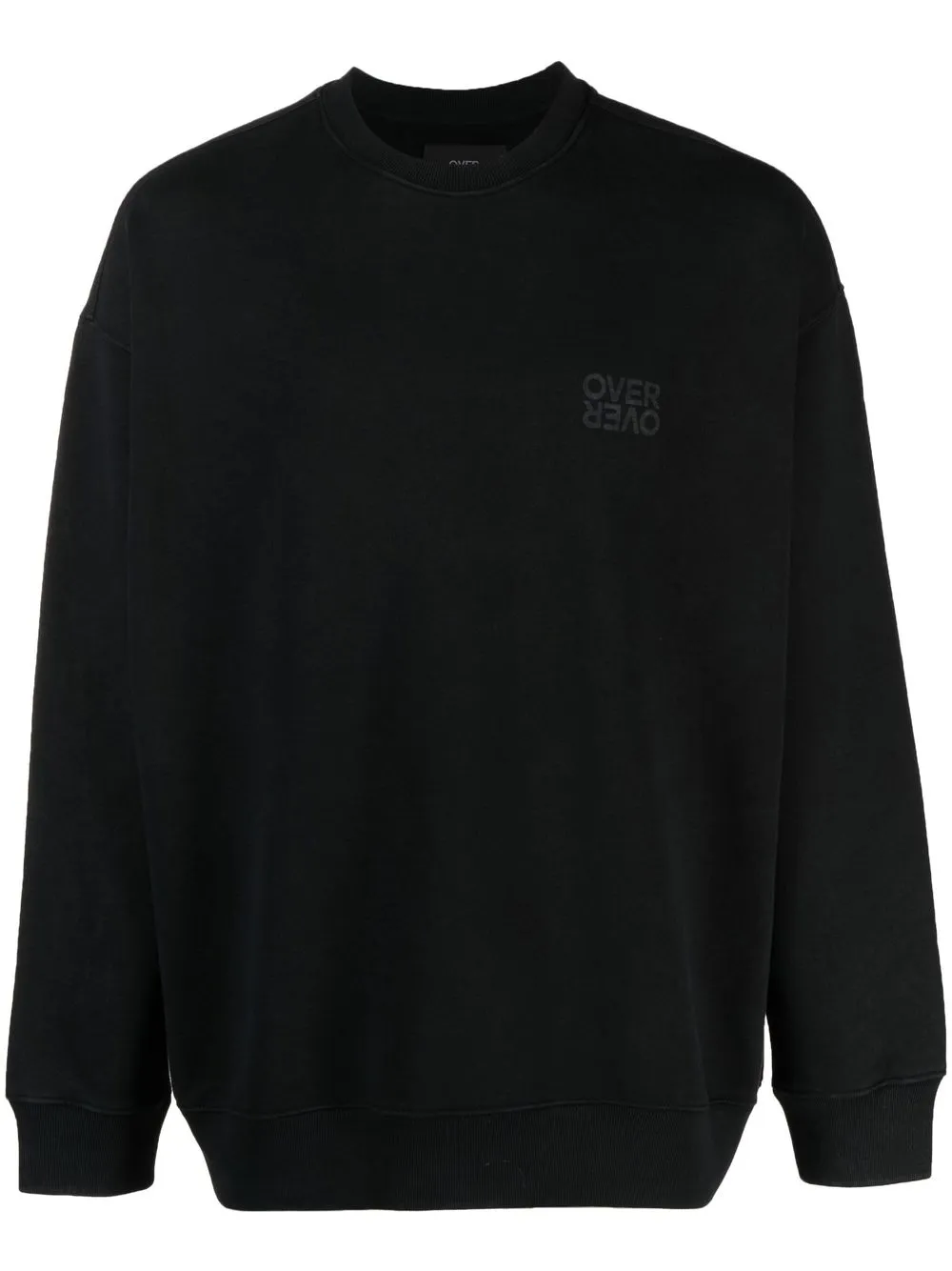 

OVER OVER logo-print crewneck sweatshirt - Black