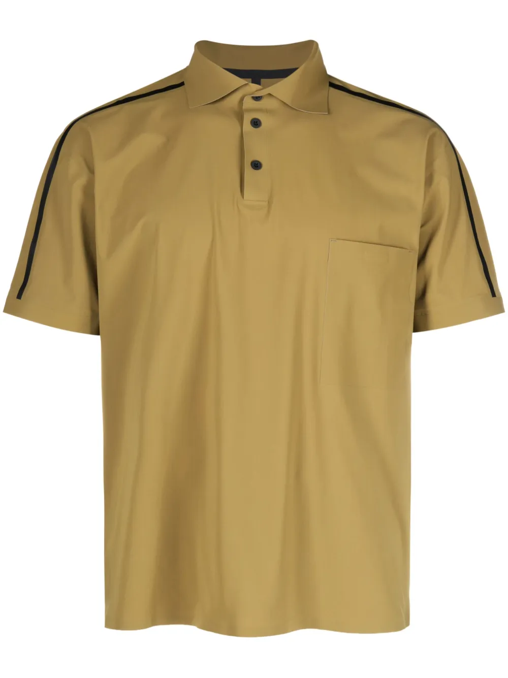 GR10K stripe-detail polo shirt