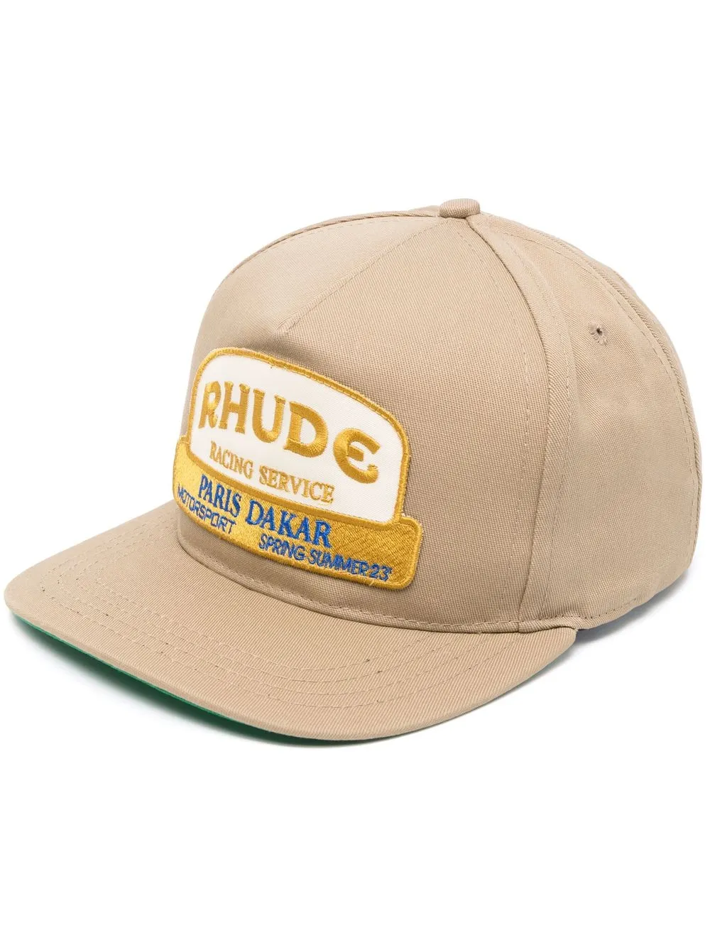 

Rhude logo-patch trucker cap - Brown