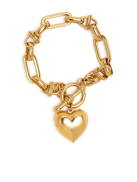 Brinker & Eliza Barbie heart charm bracelet