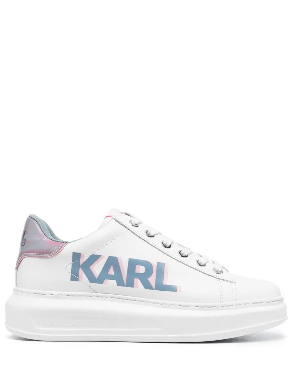 

Karl Lagerfeld logo-print lace-up sneakers - White