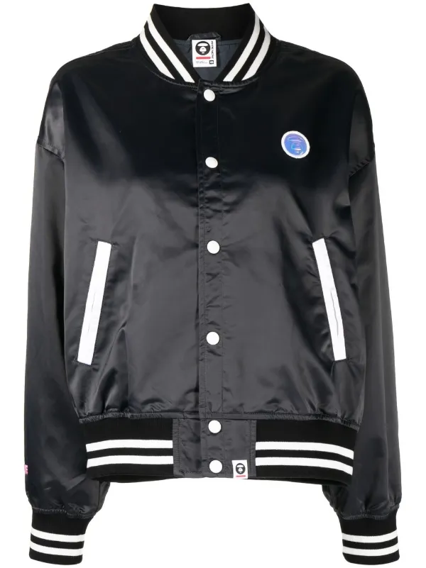 AAPE BY *A BATHING APE® logo-patch Bomber Jacket - Farfetch