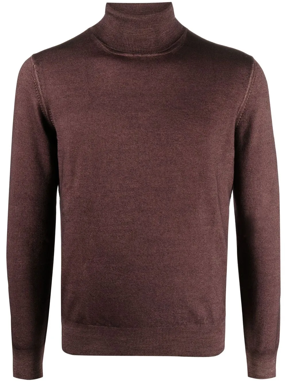 

Tagliatore virgin wool roll-neck jumper - Brown