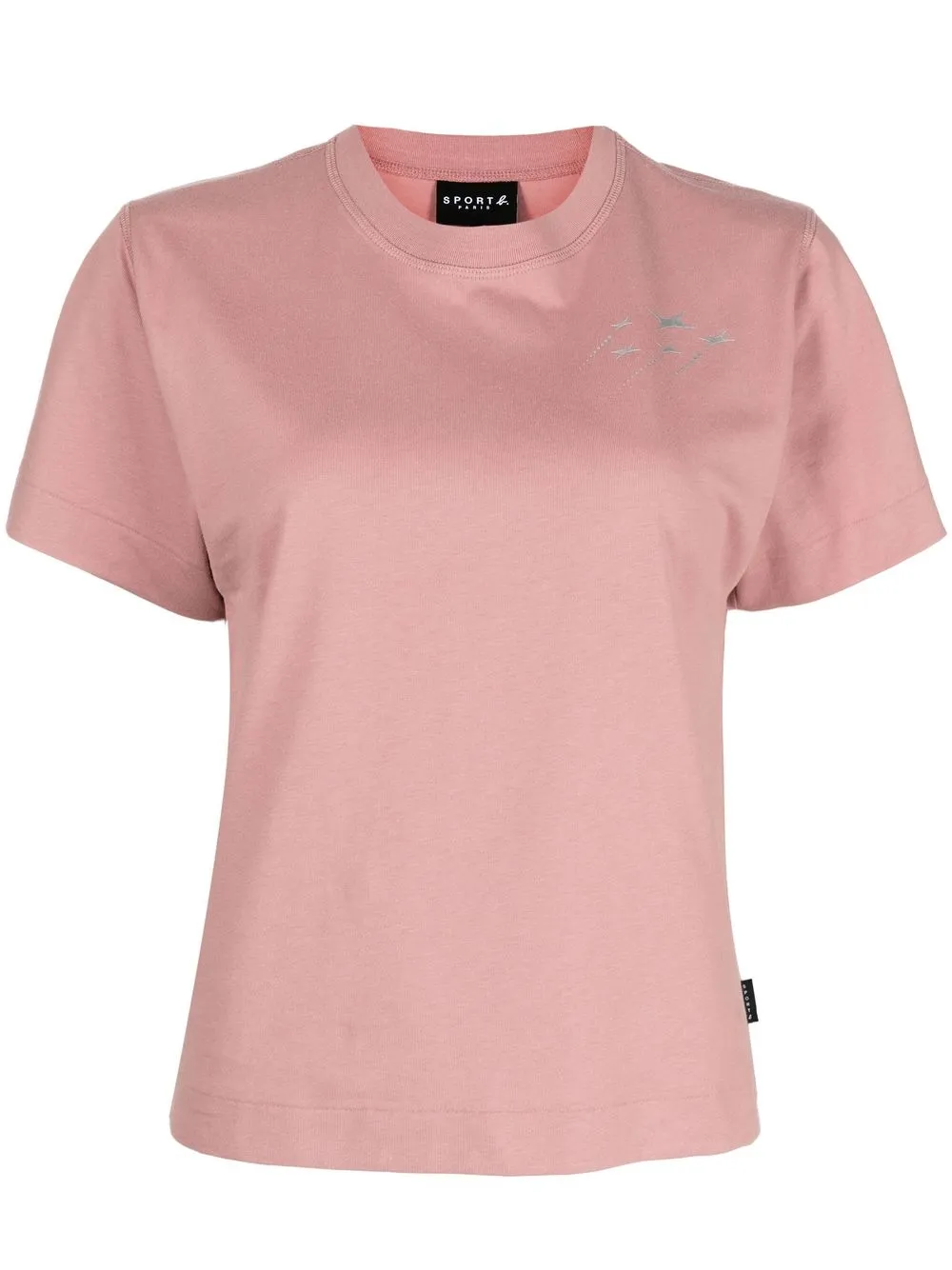 

SPORT b. by agnès b. chest-logo crewneck T-shirt - Pink