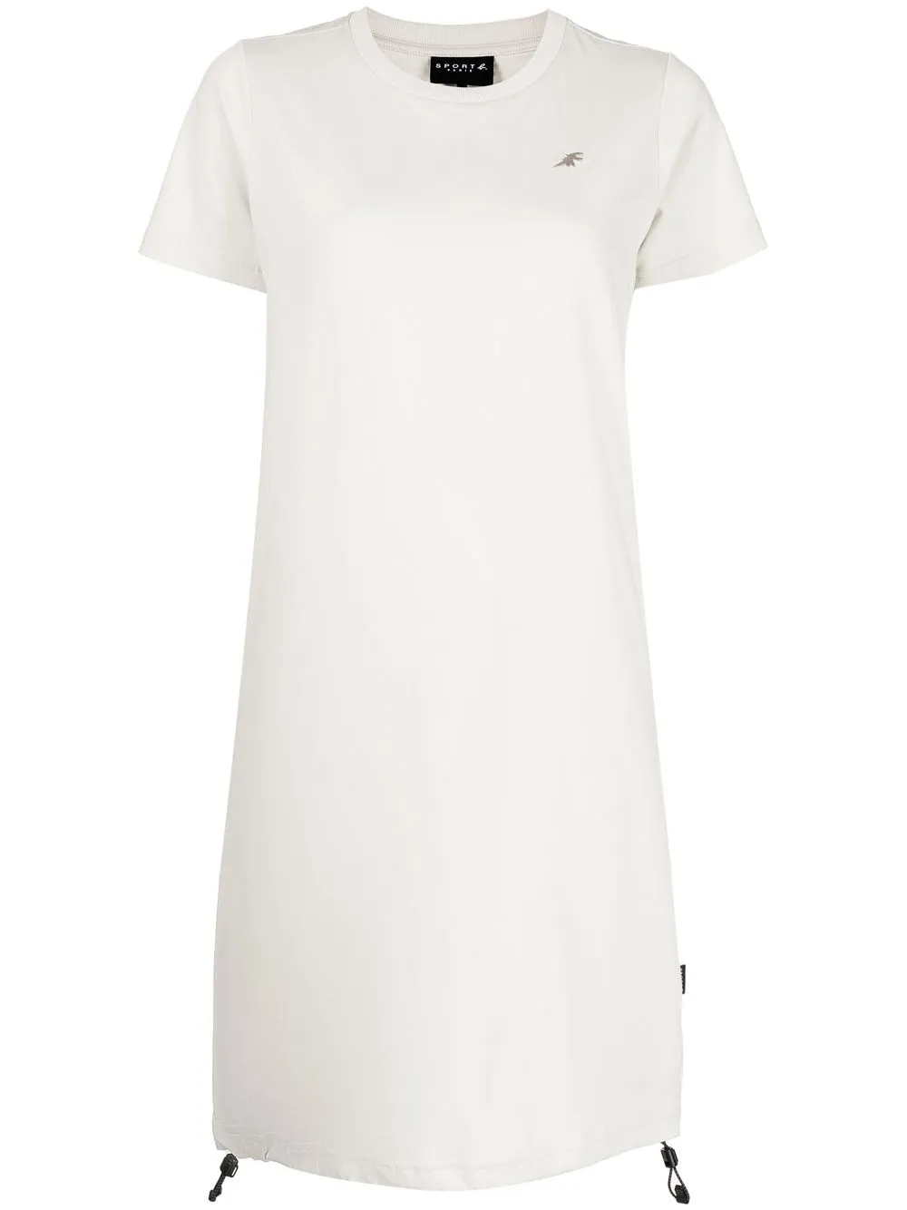 

SPORT b. by agnès b. chest-logo T-shirt dress - Neutrals