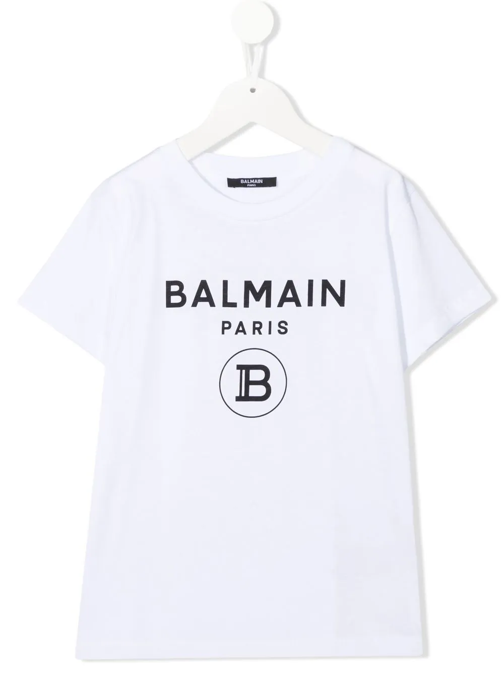 

Balmain Kids playera con logo estampado - Blanco