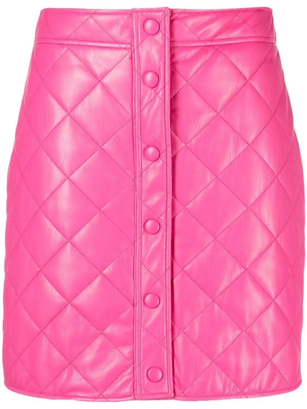 

MSGM A-line quilted mini-skirt - Pink