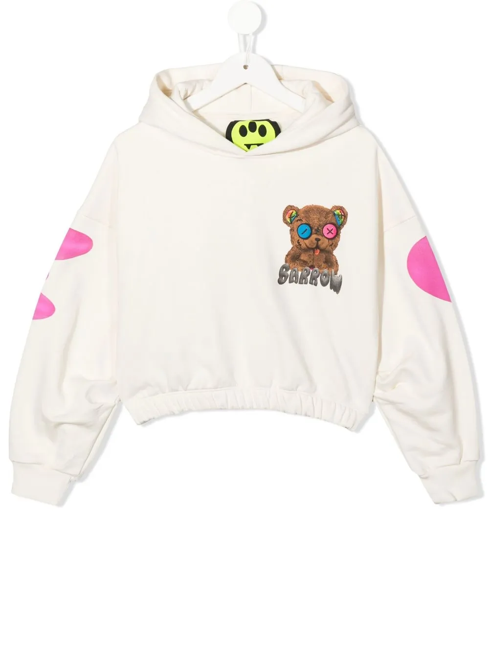 

Barrow kids hoodie con logo estampado - Blanco