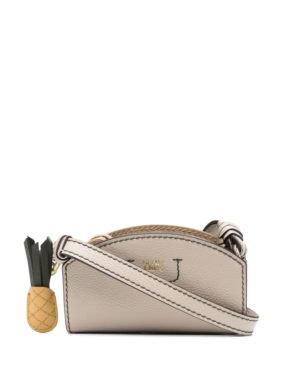 

See by Chloé bolsa crossbody Pebble mini - Neutro