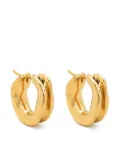 Vann Jewelry asymmetric rounded hoop earrings - Gold