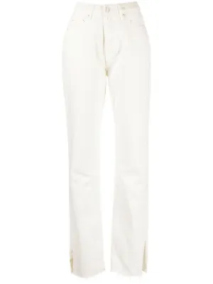 R13 paint-splatter Flared Trousers | Neutrals | FARFETCH UK