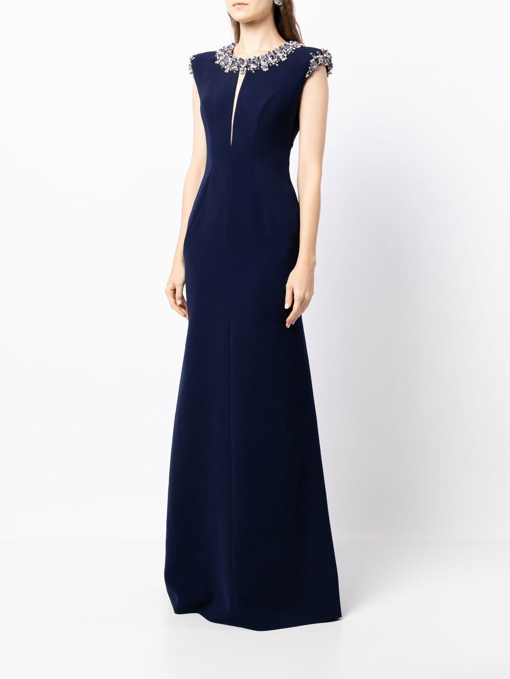 Jenny Packham Cora crystal-embellished Midi Dress - Farfetch