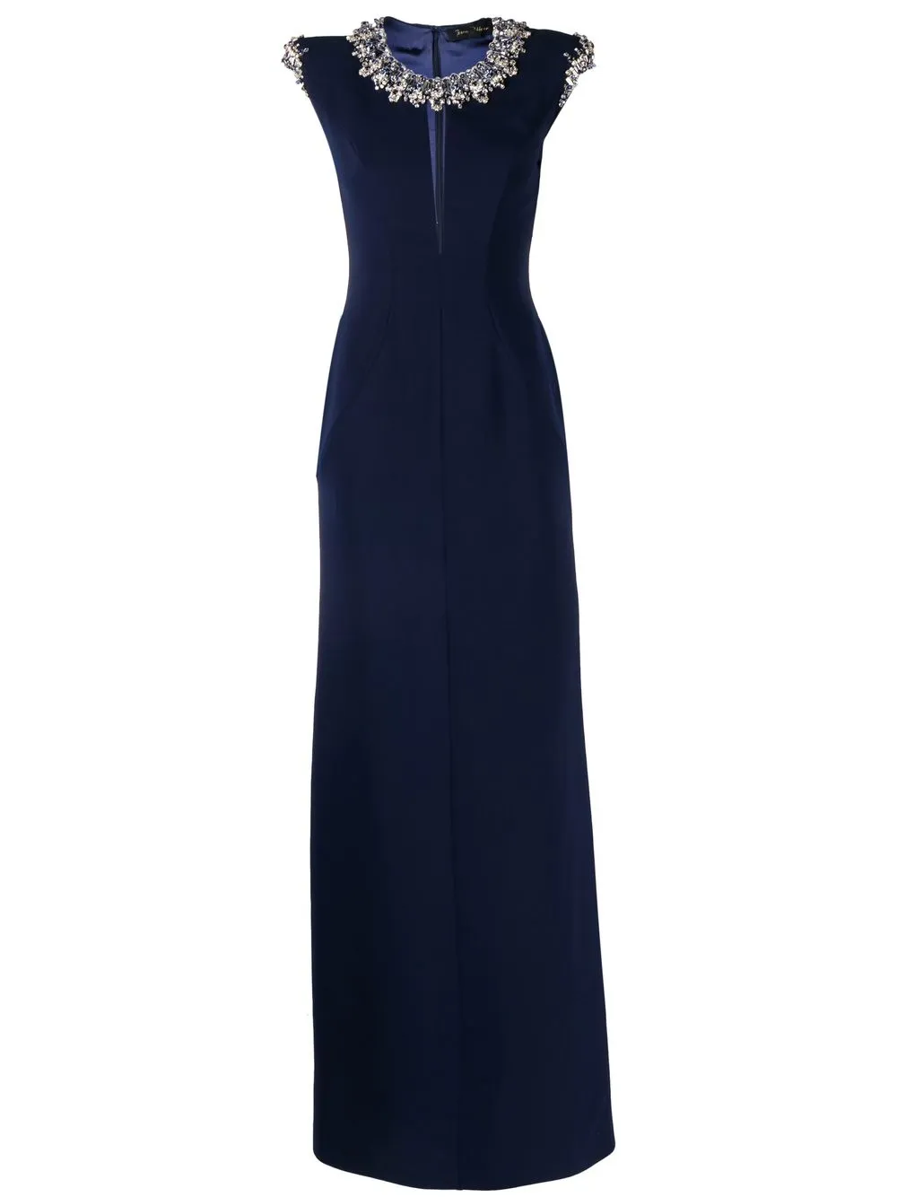 Jenny Packham Cora crystal-embellished midi dress - Blue