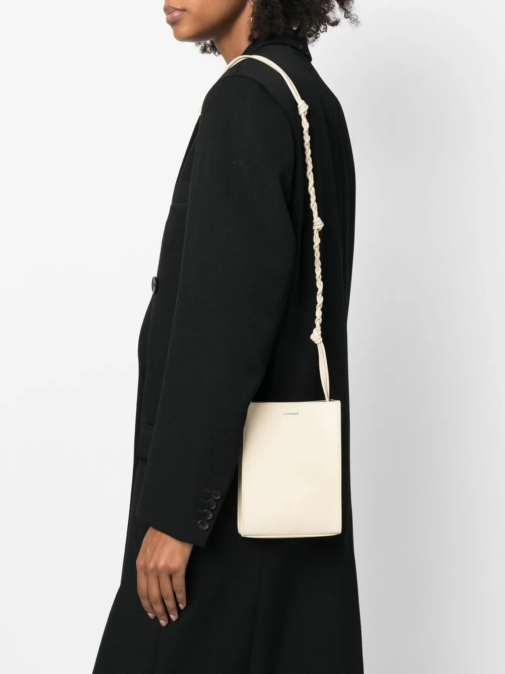 Jil Sander Tas met logoprint - Beige