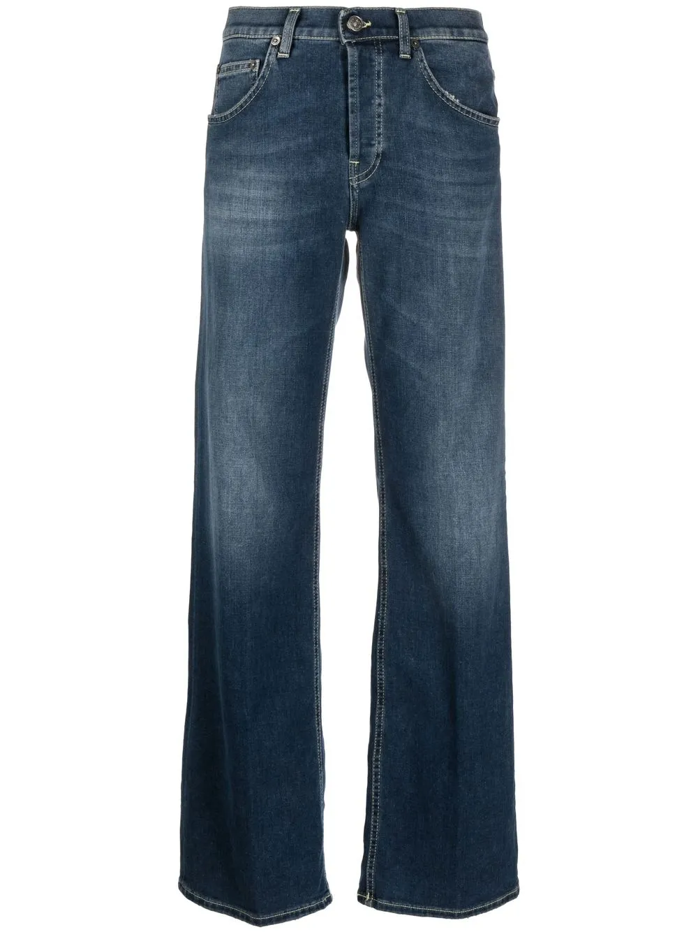 

DONDUP jeans anchos con tiro alto - Azul