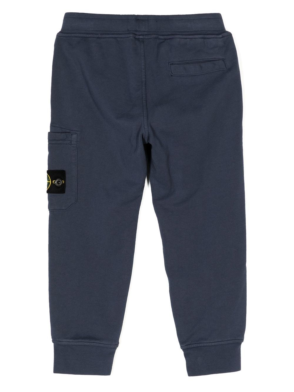 Image 2 of Stone Island Junior side logo-patch detail trousers
