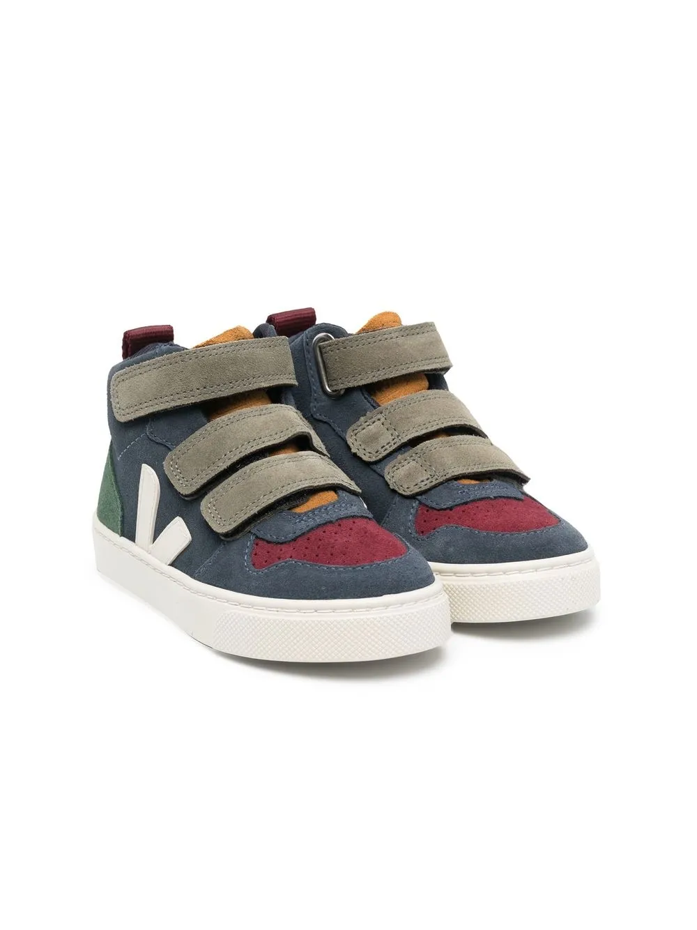 

VEJA Kids logo-patch high-top sneakers - Blue