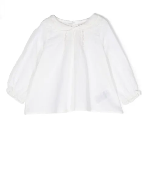 Bonpoint Blusa com acabamento em renda
